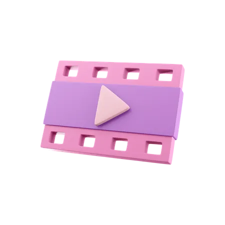 Movie  3D Icon