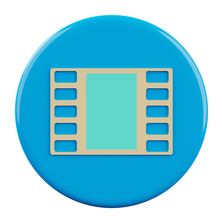 Movie  3D Icon
