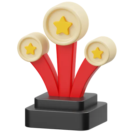 Movie Award  3D Icon