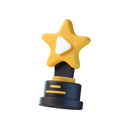 Movie Award  3D Icon