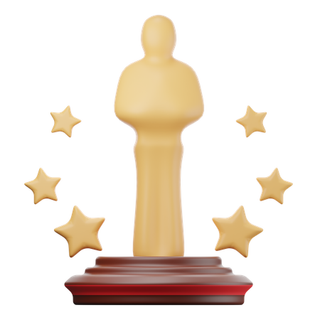 Movie Award  3D Icon