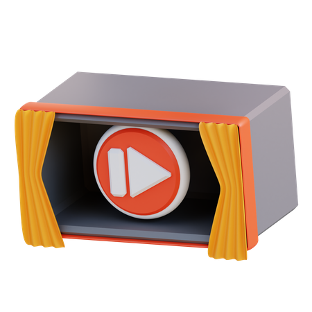 Movie Box  3D Icon