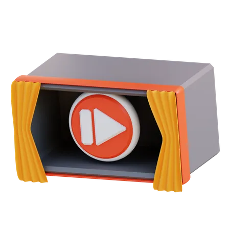 Movie Box  3D Icon