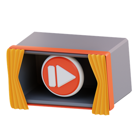 Movie Box  3D Icon