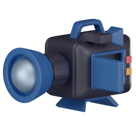 Movie Camera Essential Tool For Capturing Dynamic Visuals Perfect For Cinematic Projects And Video Production 3 D Render Illustration 3D Icon