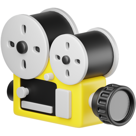 Movie Camera  3D Icon