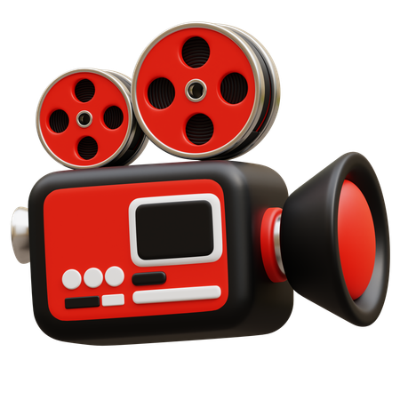 Movie Camera  3D Icon