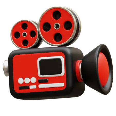 Movie Camera  3D Icon