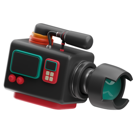 Movie Camera  3D Icon