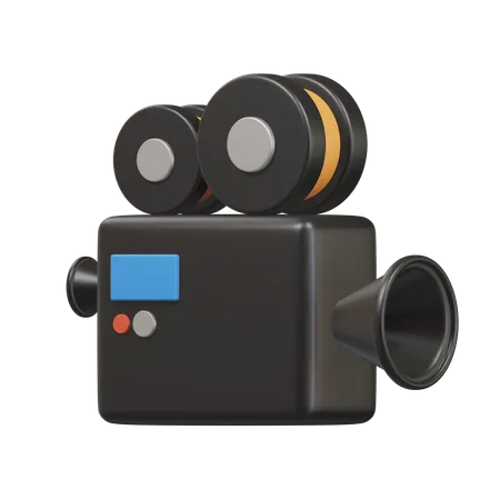 Movie Camera  3D Icon