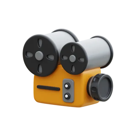 Movie Camera  3D Icon