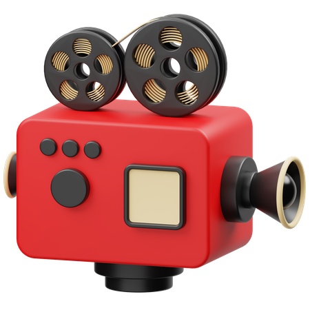 Movie Camera  3D Icon