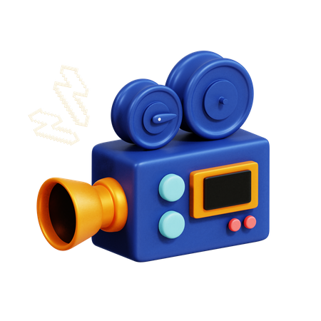 Movie Camera  3D Icon