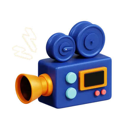 Movie Camera  3D Icon