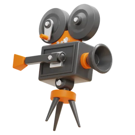 Movie Camera  3D Icon