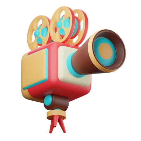 Movie Camera  3D Icon