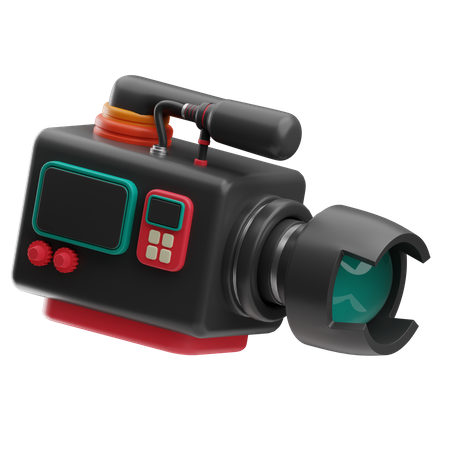 Movie Camera  3D Icon