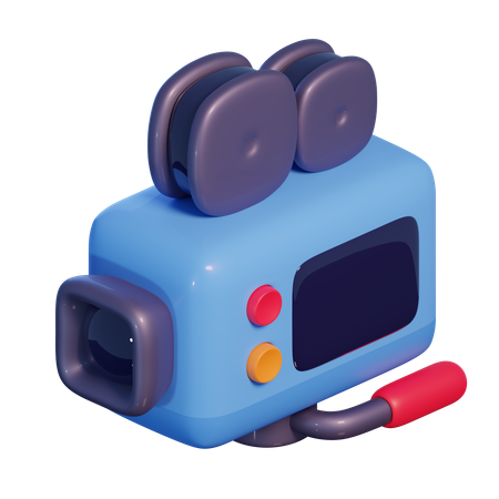 Movie Camera  3D Icon