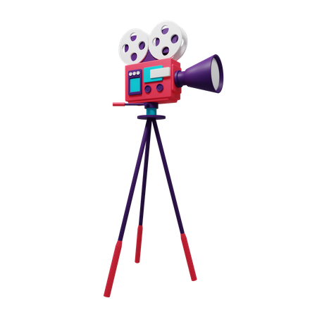 Movie Camera  3D Illustration