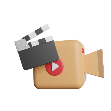 Movie Camera  3D Illustration