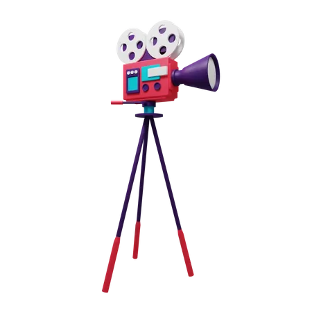 Movie Camera  3D Illustration