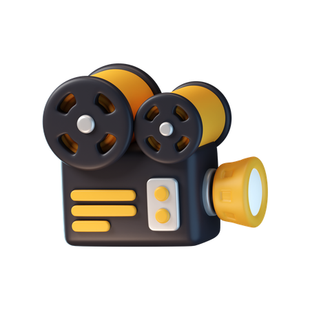 Movie Camera 3D Icon