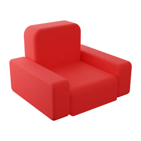 Movie Chair 3 D Illustration 3D Icon