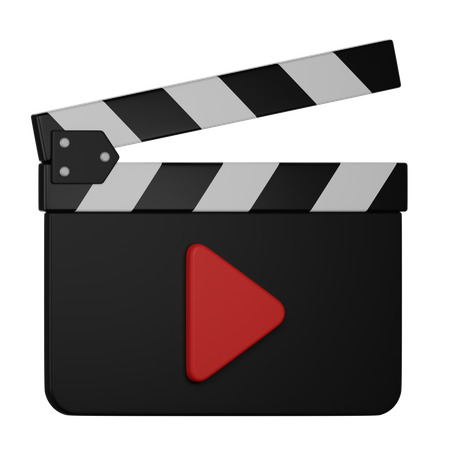 Movie Clap Board  3D Icon