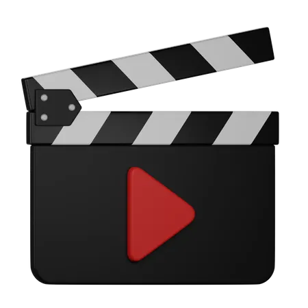 Movie Clap Board  3D Icon