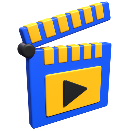 Movie Clapper  3D Icon