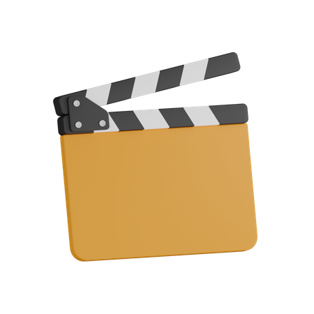 Movie Clapper  3D Icon