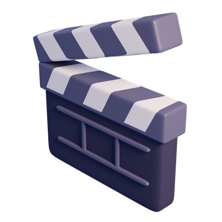 Movie Clapper  3D Icon