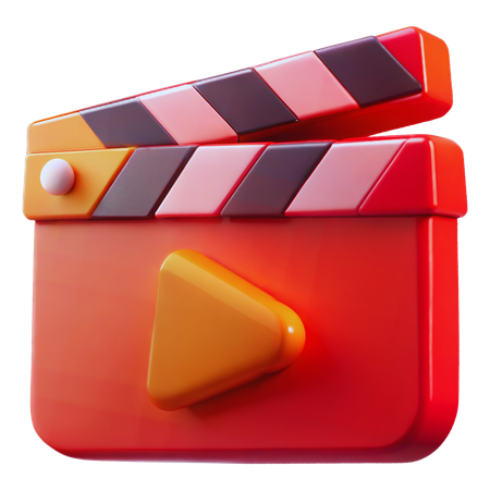 Movie Clapper  3D Icon