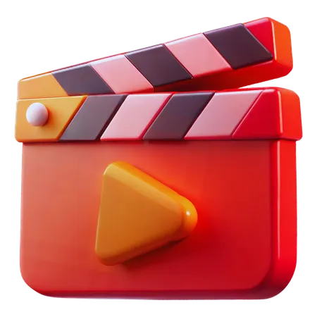 Movie Clapper  3D Icon