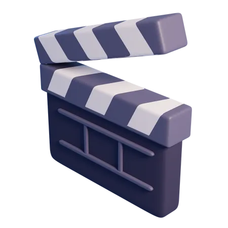 Movie Clapper  3D Icon