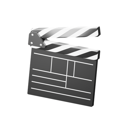 Movie Clapperboard  3D Illustration