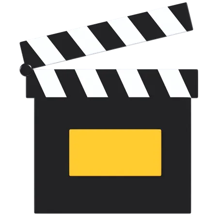 Movie Clapperboard  3D Illustration