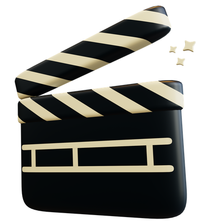 Movie Clapperboard  3D Illustration