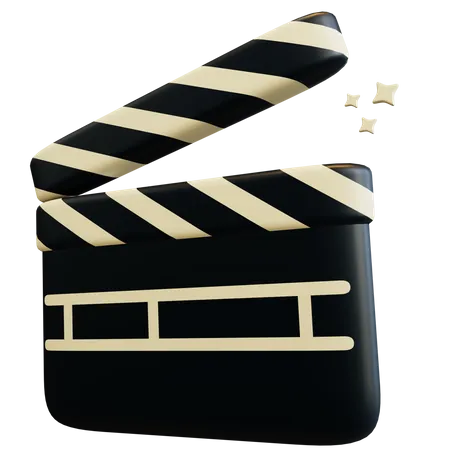 Movie Clapperboard  3D Illustration