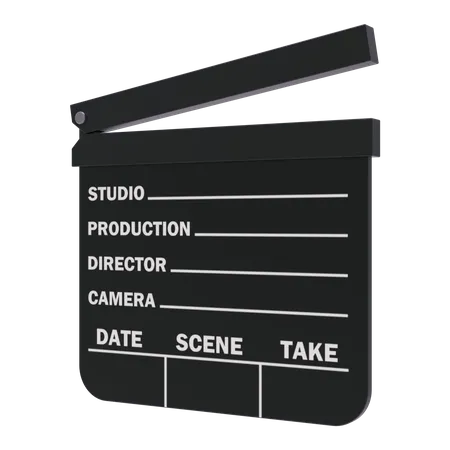 Movie Clapperboard  3D Illustration