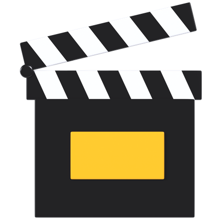 Movie Clapperboard 3D Illustration