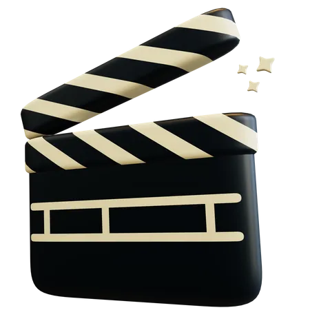 Movie Clapperboard 3D Illustration