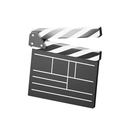 Movie Clapperboard  3D Illustration