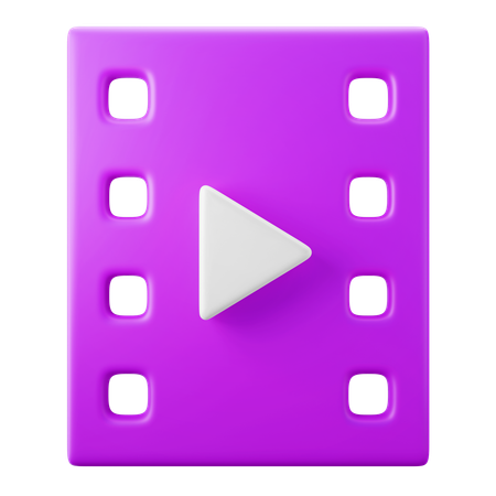 Movie Clip  3D Icon