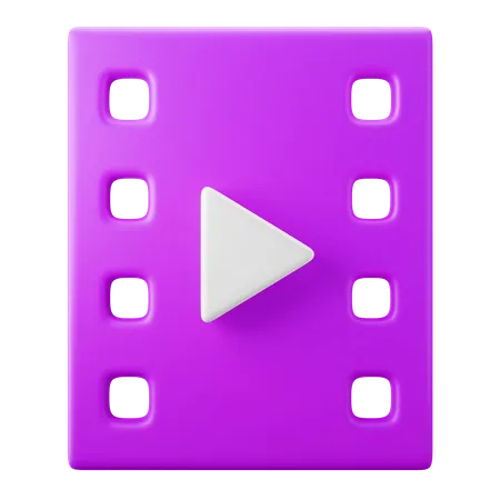 Movie Clip  3D Icon