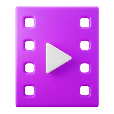 Movie Clip 3D Icon