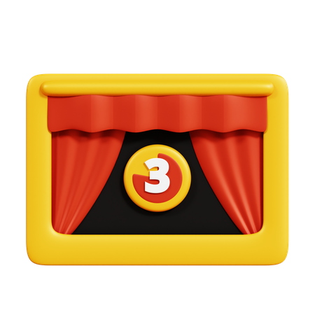 Movie Countdown  3D Icon