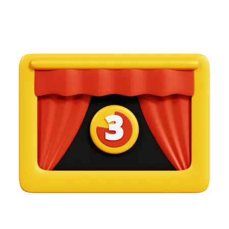 Movie Countdown  3D Icon