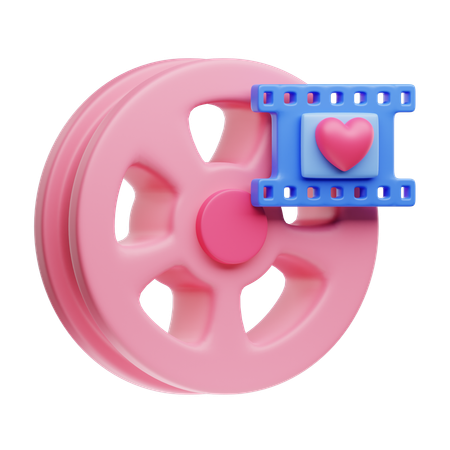 Movie Date  3D Icon