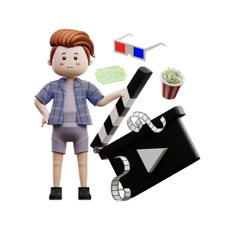 Movie Director  3D Illustration